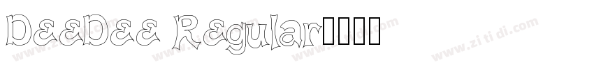 DeeDee Regular字体转换